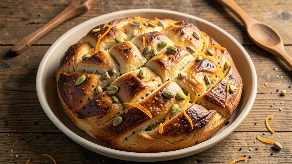 Armenian Gata Bread Recipe: Crusty Crown With Nutty Swirls Inside