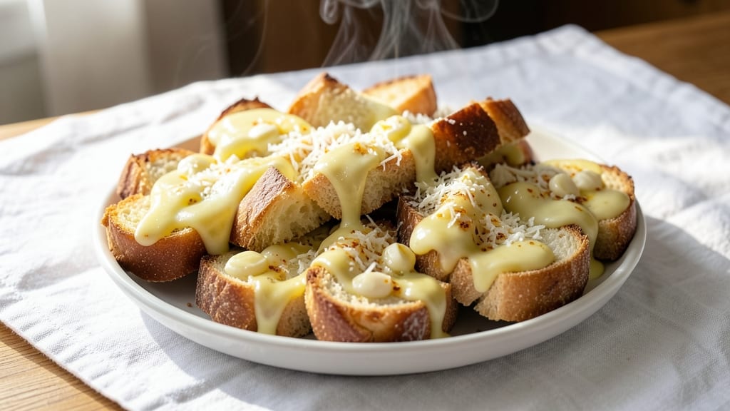 Alfredo Garlic Bread Recipe: Buttery, Garlicky Crust With Cheesy Pull-Apart Magic