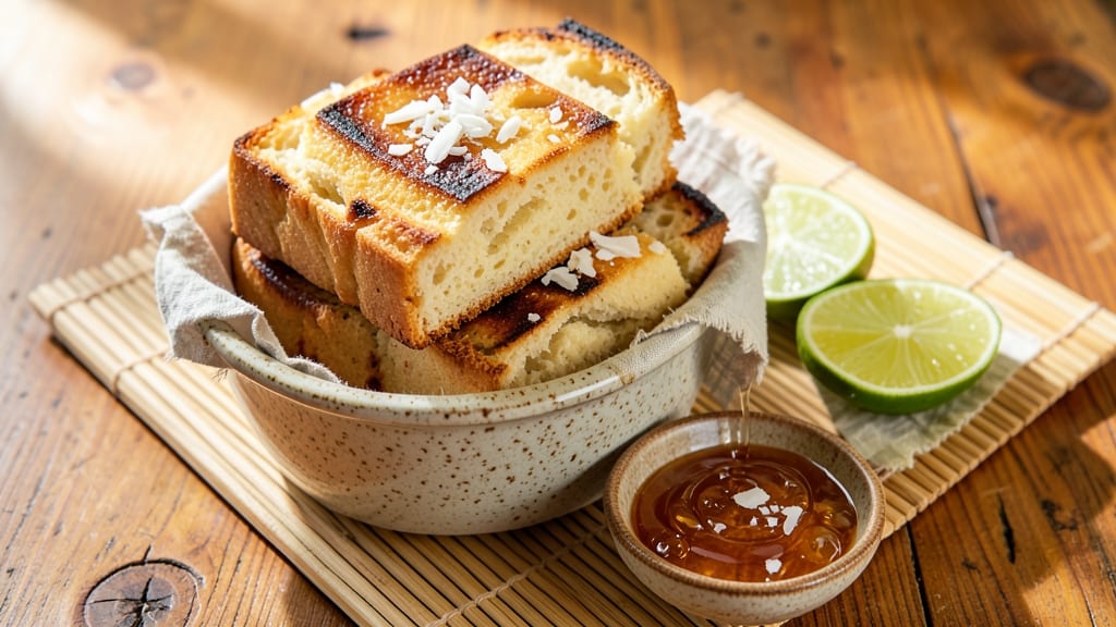 Asian Coconut Bread Recipe: Tropical Fragrance With Crunchy Top
