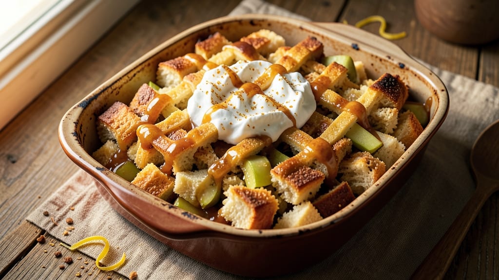 Paula Deen's Apple Bread Pudding Recipe: Spiced Apple-Cider Infusion With Vanilla Crunch