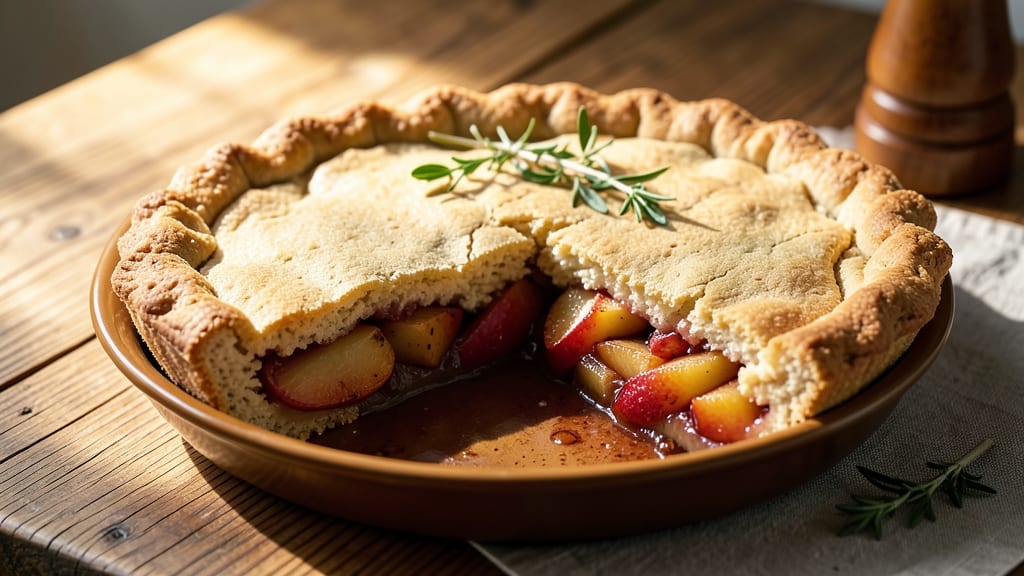 Apple Pie Recipe With Shortbread Crust: Double-Crust Crunch Meets Buttery Vanilla Swirl