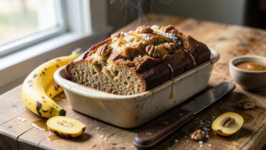 4-Hour Banana Bread Recipe: Spiced Swirls and Crusty Crown in One Bake