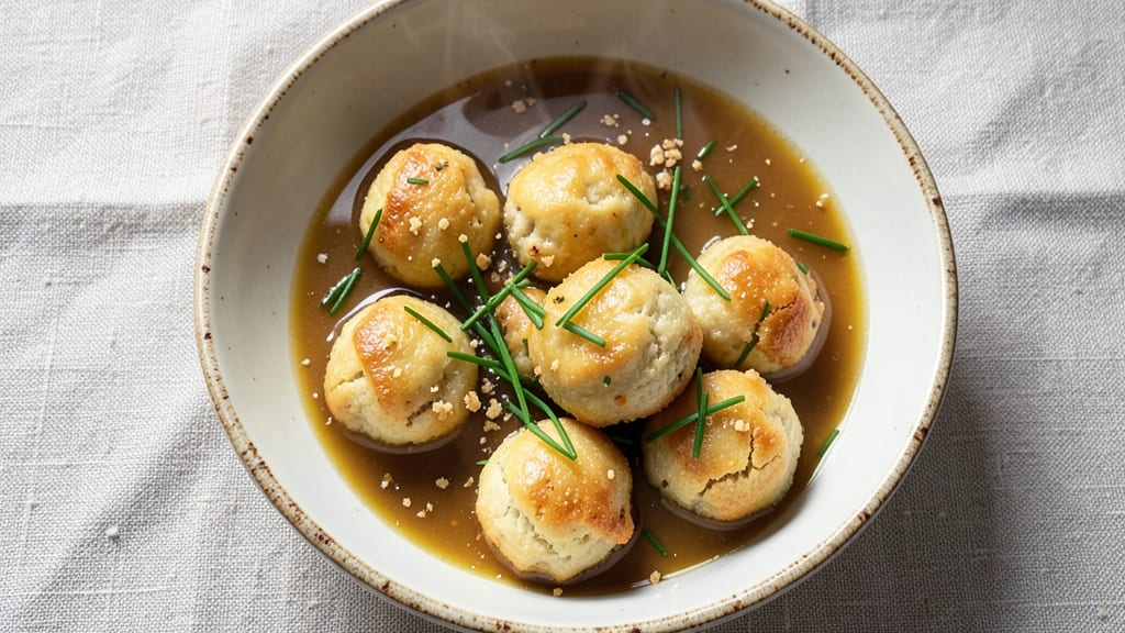 Austrian Bread Dumplings Recipe: Pillowy Clouds Soak Up Savory Broths
