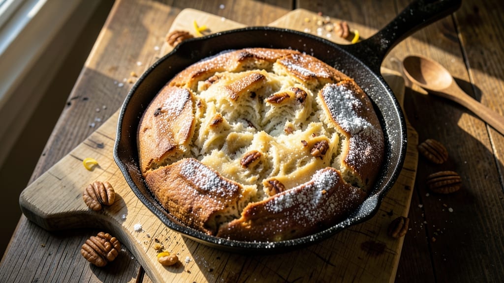 Amish Friendship Bread Recipe Card: Vanilla-Walnut Swirls With Crusty Crown