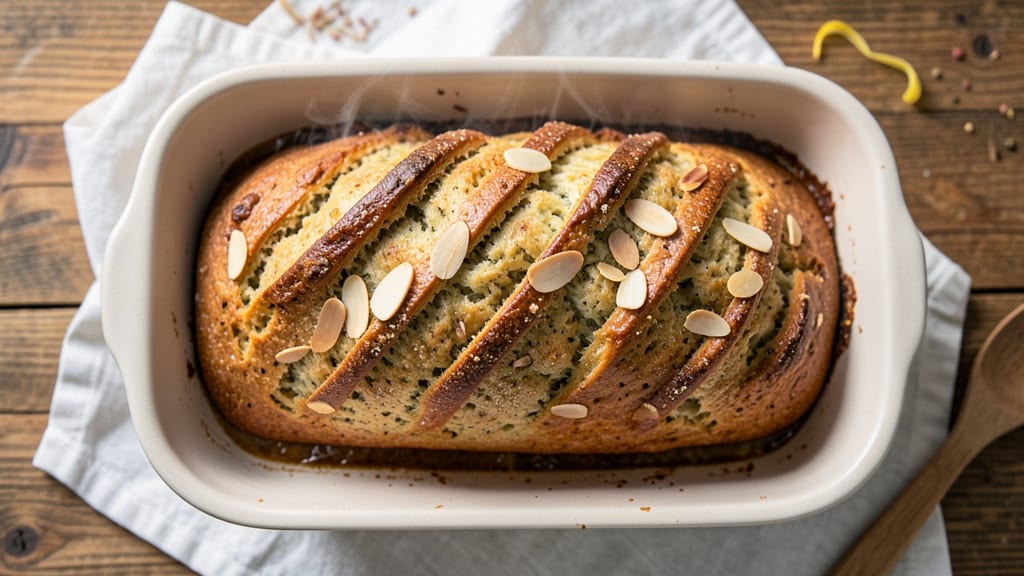 Almond Tea Bread Recipe: Nutty Moistness with Vanilla-Infused Swirls