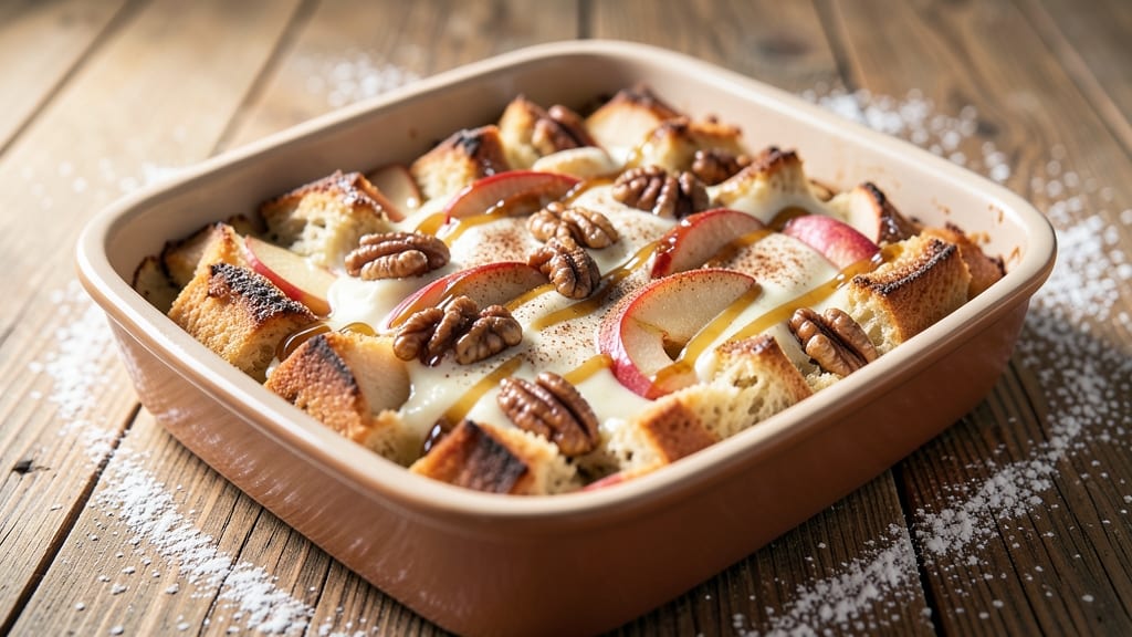 Apple Walnut Bread Pudding Recipe: Caramelized Apples and Toasted Walnuts in One Bake