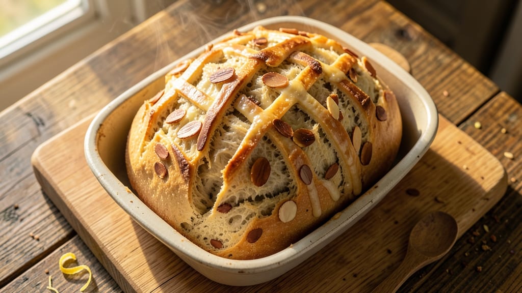 Almond Bread Recipe With Yeast: Nutty Swirls and Crusty Crown Magic