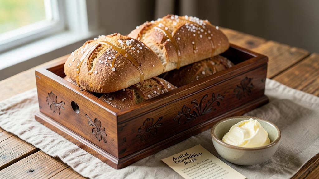 Amish Friendship Bread Recipe Box: Warm Spice Swirls and Crusty Crown Magic