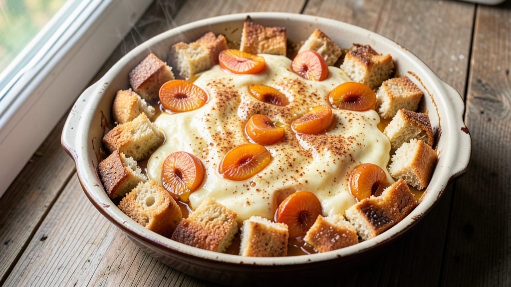 Apricot Bread Pudding Recipe: Warm Spice-Infused Comfort with Caramelized Fruit