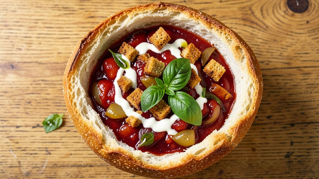 Atlanta Bread Tomato Basil Soup Recipe: Crusty Bread Bowl With Herby Broth Magic