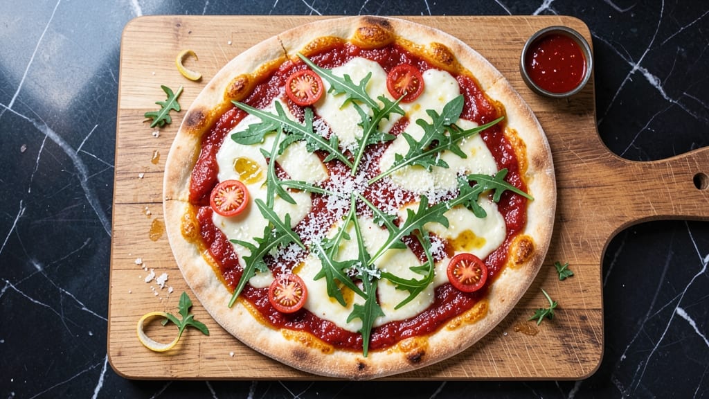 Arugula Flatbread Pizza Recipe: Peppery Greens Meet Melty Cheese Magic