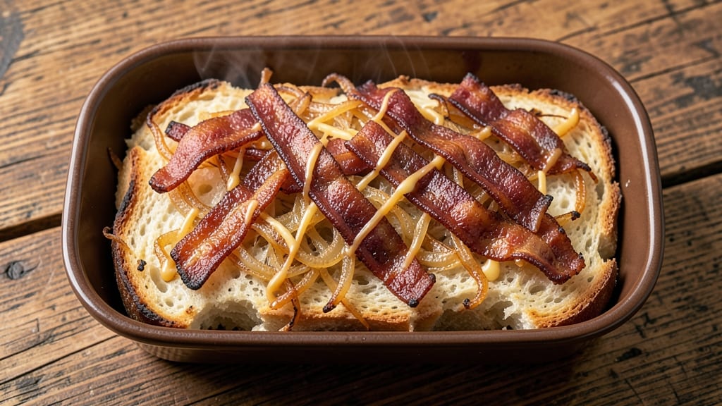Bacon and Onion Bread Recipe: Crispy Crust Stuffed With Savory Bites