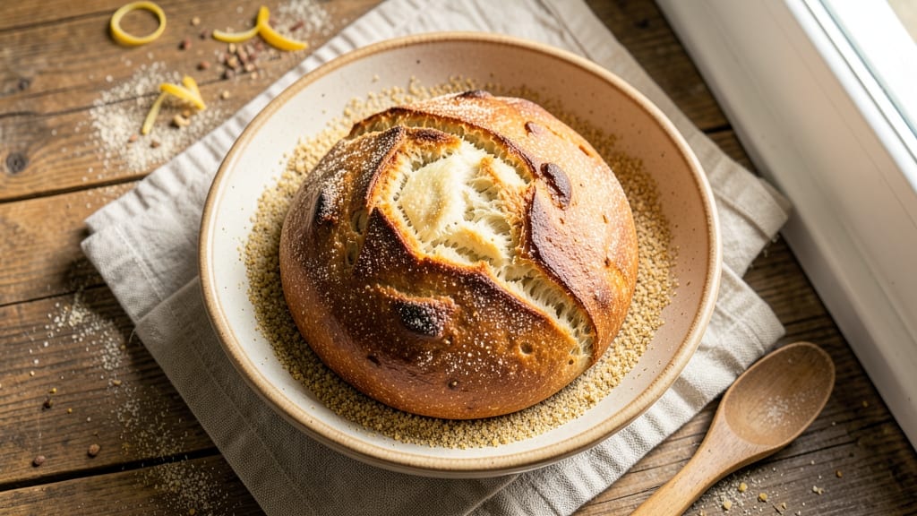 Air Fryer No-Knead Bread Recipe: Crusty Crown With Pillowy Crumb in 30 Minutes