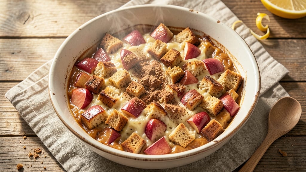 Apple Bread Pudding Microwave Recipe: Warm Spiced Apple Filling in 5 Minutes